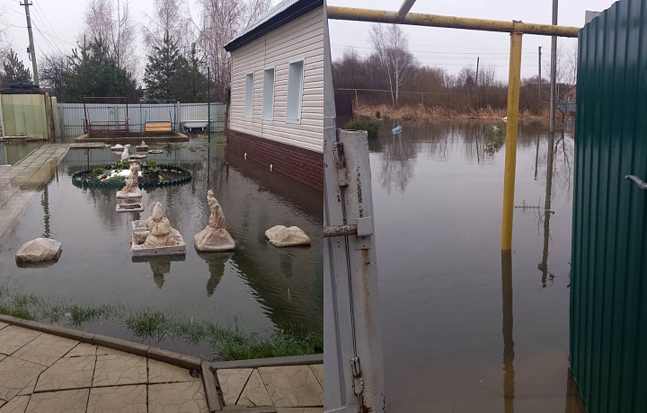 Оперативная группа МЧС работает в селе Дедилово, где затопило дворы и подвалы домов