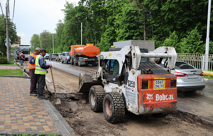 Начался ремонт дороги на улице Тульского рабочего полка в Туле