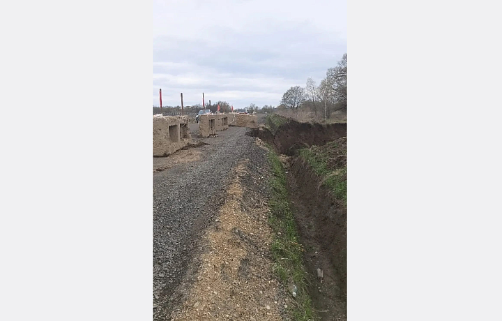 В Ясногорском районе закрыли дорогу из-за обрушения берега Беспуты