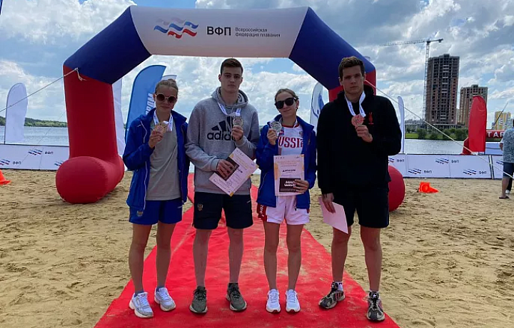 Спортсмены Тульской области стали призёрами Первенства России по плаванию на открытой воде
