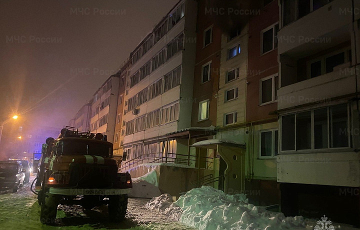 На улице Бодрова в Кимовске загорелась жилая пятиэтажка