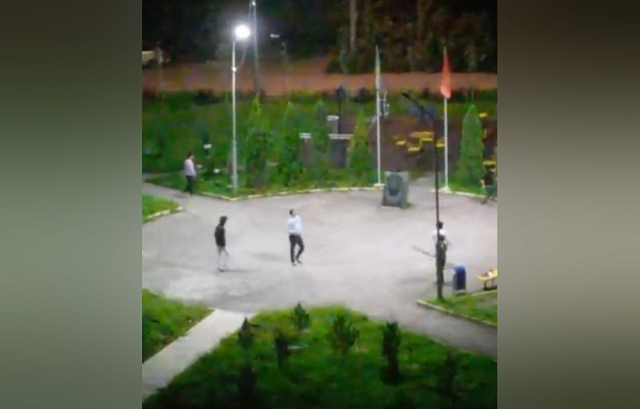 В Туле на видео сняли игру мигрантов в бейсбол на территории мемориала воинам ВОВ