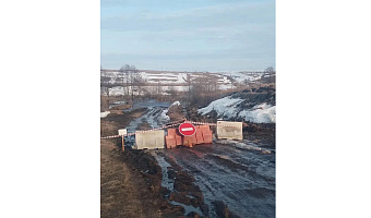 В Кимовском районе закрыт мост через реку Мокрая Табола у деревни Устье