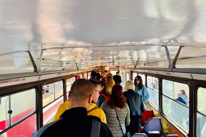 Трамвайный перезвон и компостеры: в Туле проходит выставка трамваев разных лет