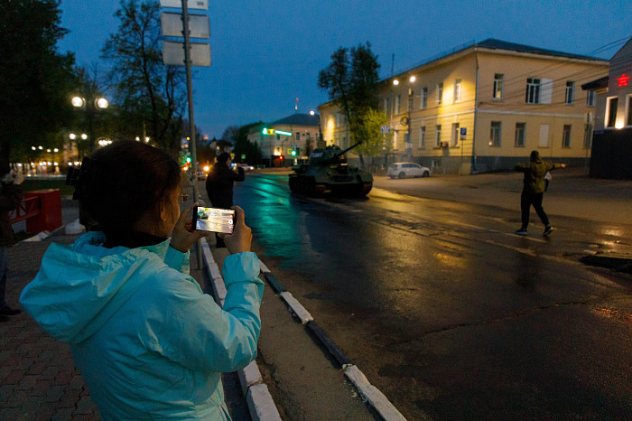Фоторепортаж: в Туле прошла вторая репетиция Парада Победы