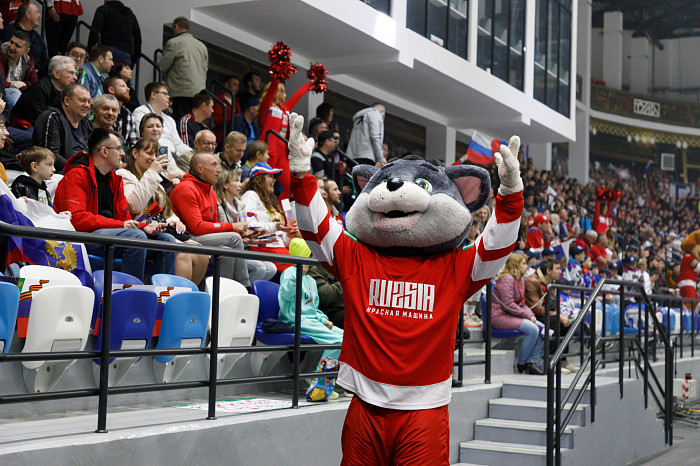 Фоторепортаж: как прошел матч между национальными сборными России и Беларуси