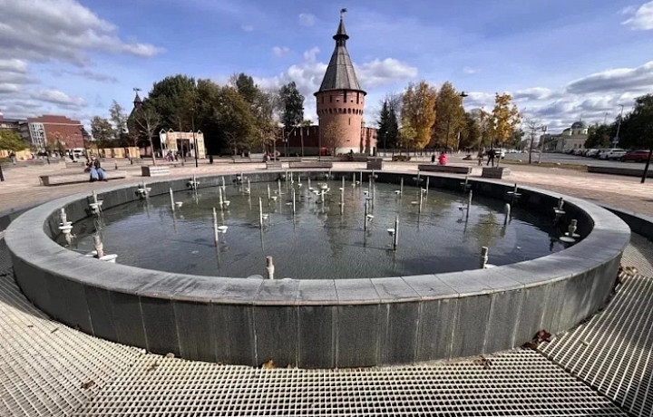 Консервацию всех городских фонтанов завершат в Туле до 1 ноября