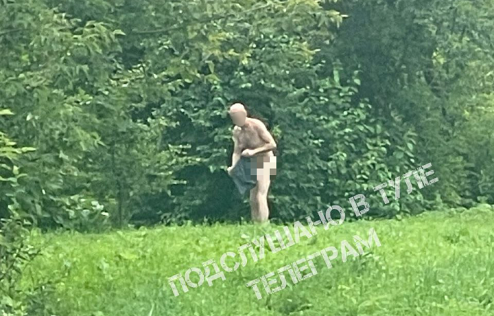 В тульском ЖК «Баташи» горожане заметили обнаженного мужчину