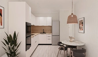 В жилом комплексе «Всё и сразу» квартиры с ремонтом, кухней и техникой