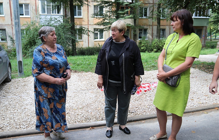 На улице Макаренко в Туле прошла приемка работ по проекту «Наш город»