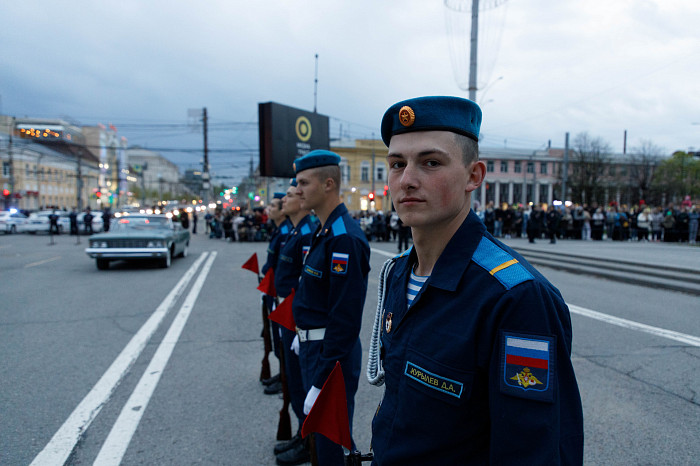 Первая репетиция Парада Победы прошла на площади Ленина в Туле