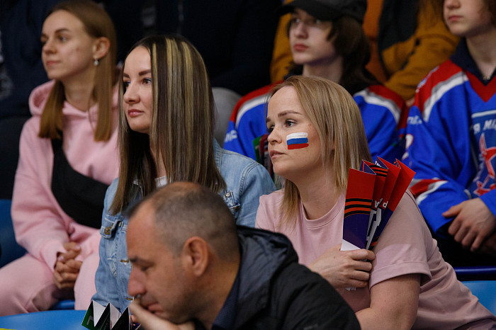 Фоторепортаж: как прошел матч между национальными сборными России и Беларуси