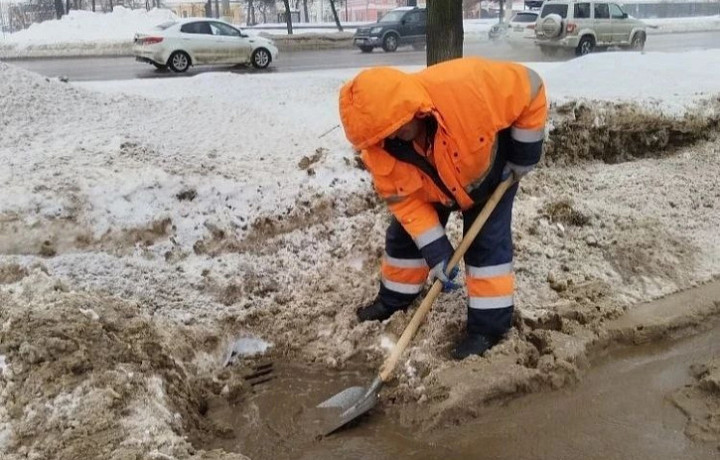 На улицах Тулы усилили работу по ликвидации подтоплений
