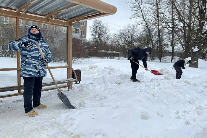 Туляки приняли участие в «Снежном субботнике»