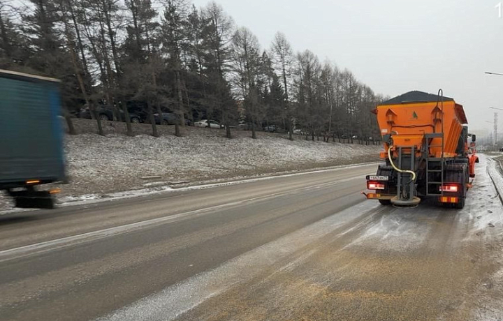 За сутки в Туле израсходовали около 62 тонн противогололедных материалов