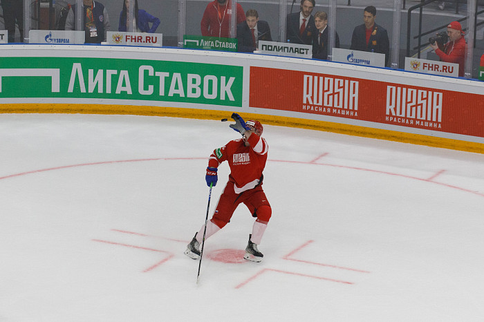 Фоторепортаж: как прошел матч между национальными сборными России и Беларуси