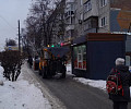Улицы Тулы обрабатывают противогололедными материалами