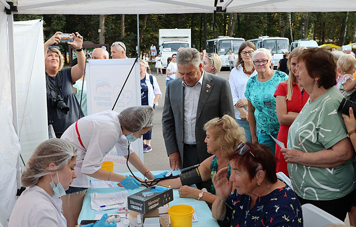 Акция «Здоровье населения — основа процветания Тульского края» прошла в Центральном парке Тулы