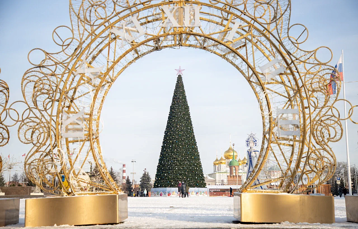 На установку главной новогодней елки в Туле выделено 3,4 миллиона рублей