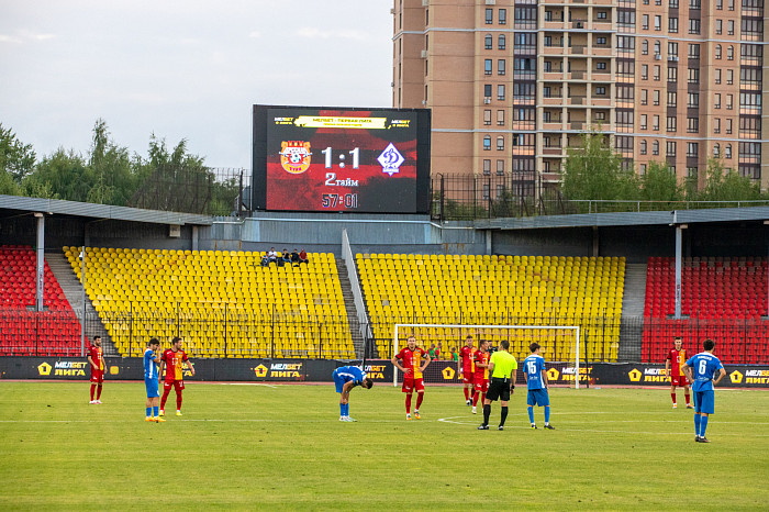 Тульский «Арсенал» сыграл вничью с «Динамо» Махачкала