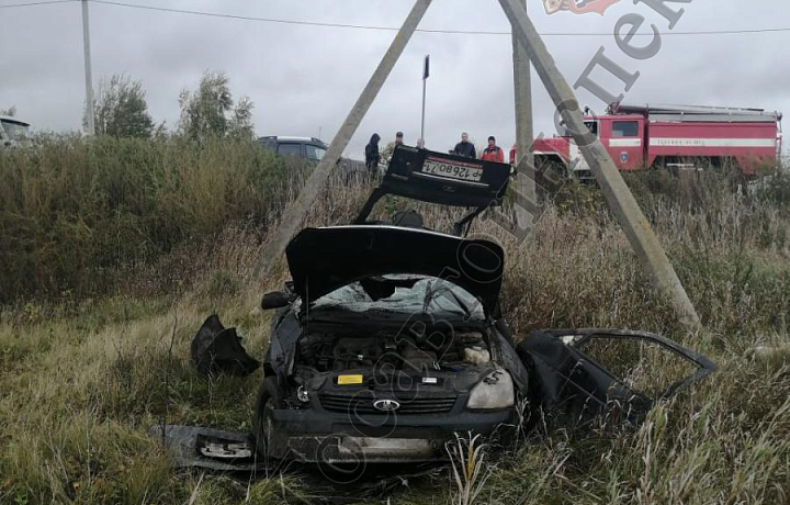 В Богородицком районе водитель и пассажир «Лады» погибли на месте ДТП