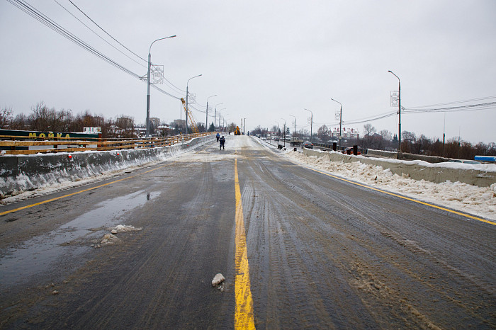 В Туле завершилась реконструкция первой половины Московского путепровода