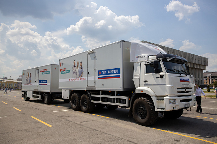 Бригада тульских медиков отправилась в ДНР для оказания медицинской помощи местным жителям