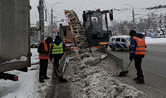 С улиц Тулы за сутки вывезли более 6 тысяч кубометров снега