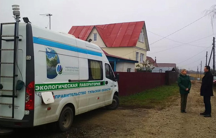 В тульском селе Федоровка проверили состояние атмосферного воздуха