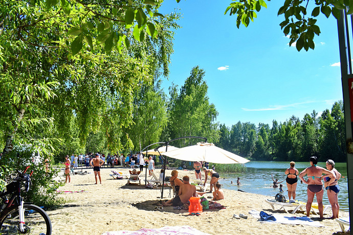 В Суворовском районе начался купальный сезон в зоне отдыха «Байкал»