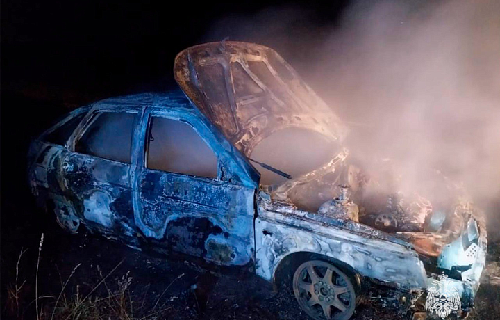 За сутки в Тульской области сгорели два легковых автомобиля