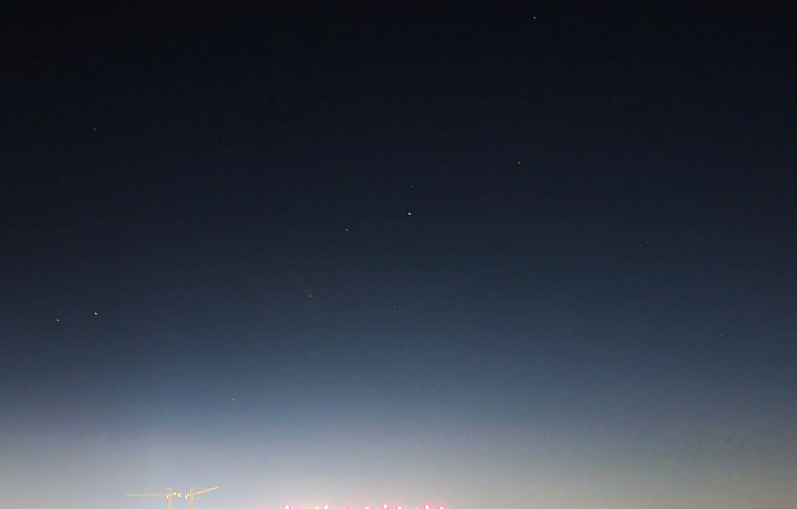 Туляки поделились фотографиями самой яркой кометы года C/2023 A3