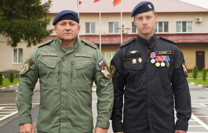 Сотрудникам тульской Росгвардии вручили государственные награды