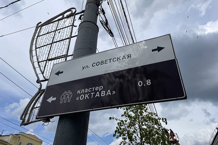 В Туле начали поднимать провода над высаженными деревьями на проспекте Ленина