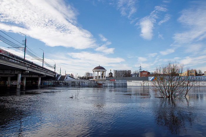 Половодье в Туле 2023: река Упа поднялась на 22 сантиметра за сутки – фоторепортаж