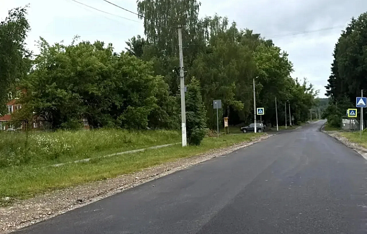 В Тульской области по нацпроекту обновляют дороги к медицинским учреждениям
