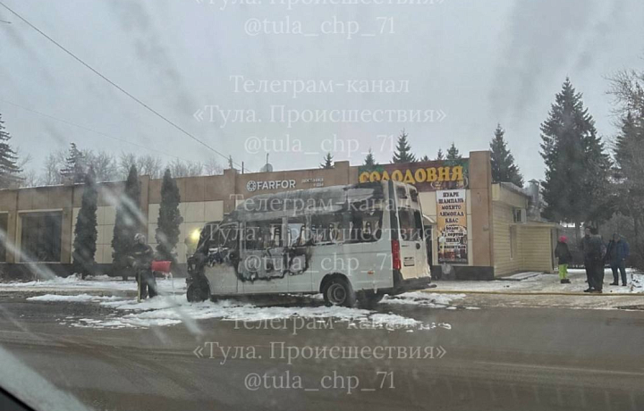 На одной из улиц Щекина 25 декабря сгорел автолайн