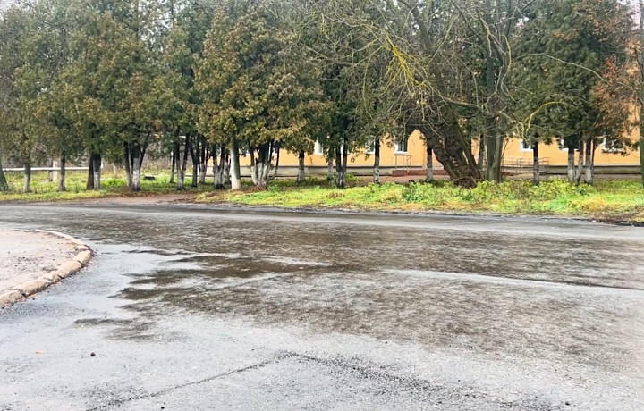 В Донском завершили ремонт дороги на улице Красноармейской