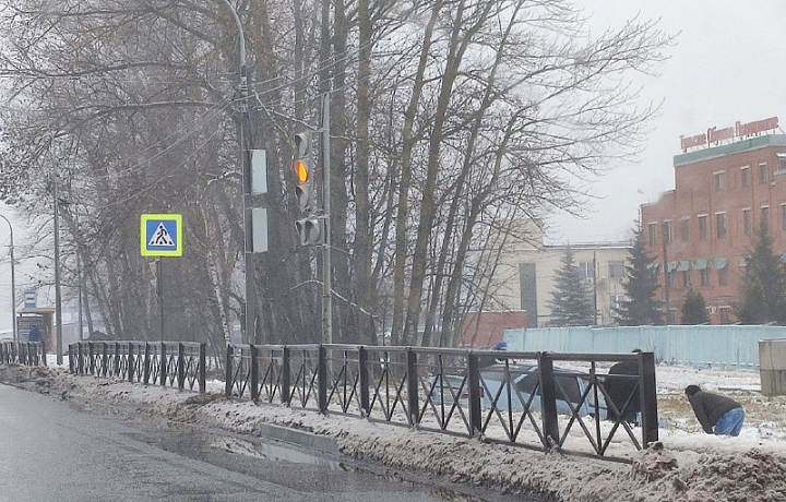 На Одоевском шоссе Тулы произошло ДТП с участием автомобиля Daewoo Nexia