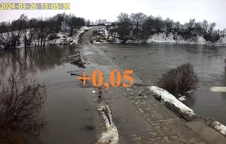 Подтопление моста в Белевском районе произошло 26 марта