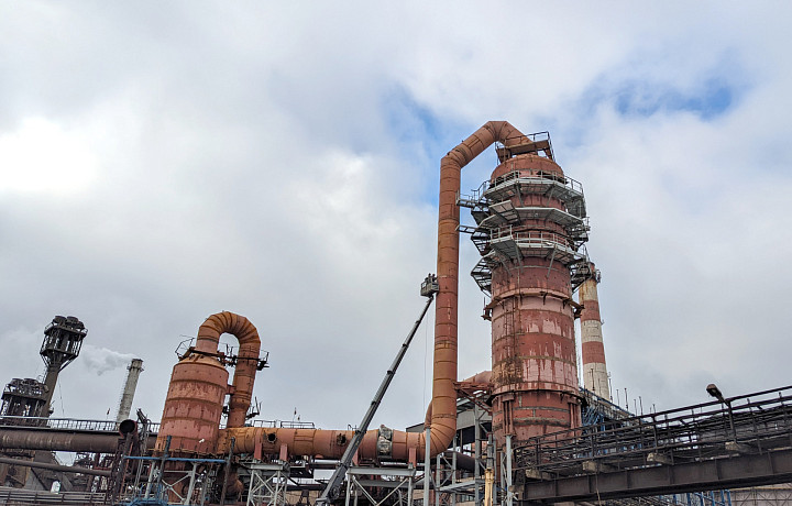 На Косогорском металлургическом заводе модернизируют систему газоочистки доменной печи №1