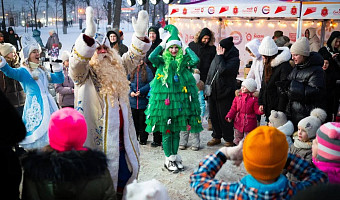 В центре Тулы ярко отметили Рождество