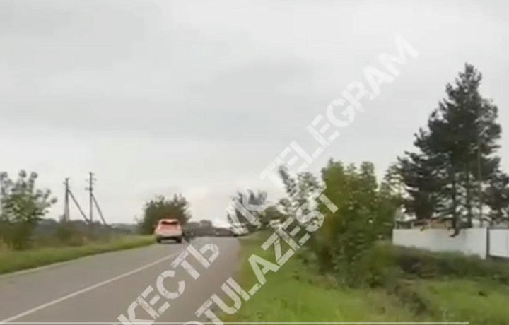 ДТП с участием питбайка произошло в Ясногорском районе: момент попал на видео