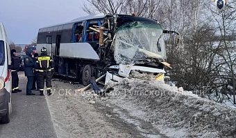 СК возбудил уголовное дело по факту ДТП с автобусом в Алексинском районе