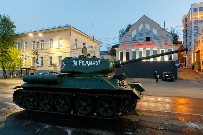 Фоторепортаж: в Туле прошла вторая репетиция Парада Победы