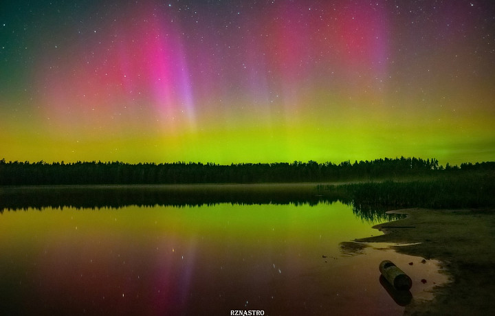 В соседней с Тульской Рязанской области наблюдали северное сияние