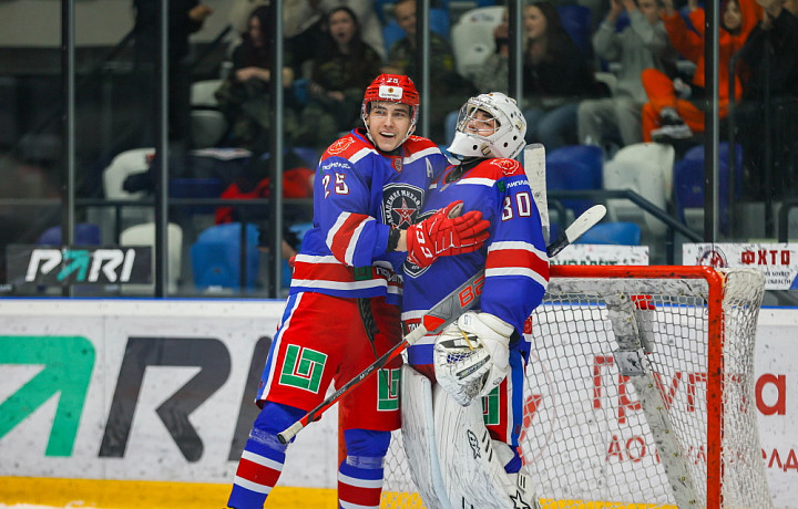 Тульская хоккейная команда «Академия Михайлова» выиграла у московского «Динамо»