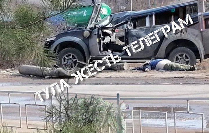 В Алексинском районе водитель иномарки врезался в столб и погиб: ему стало плохо за рулем