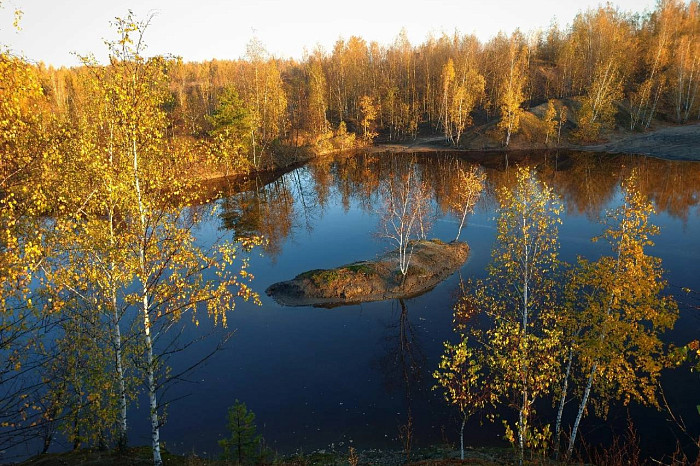 Тульский фотограф поделился красивейшими фото осени в Кимовске