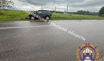 В Алексинском районе несовершеннолетний мотоциклист попал в ДТП